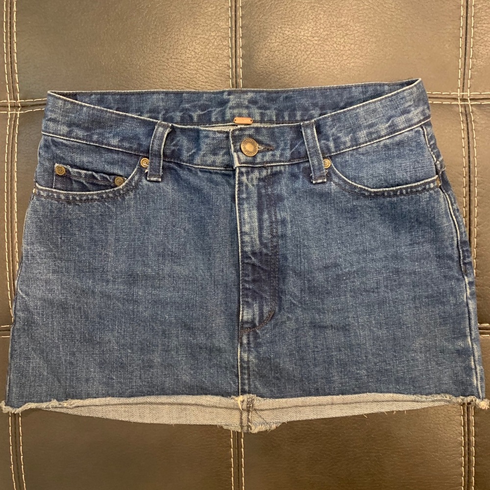 Free people mini denim skirt (size 0)!